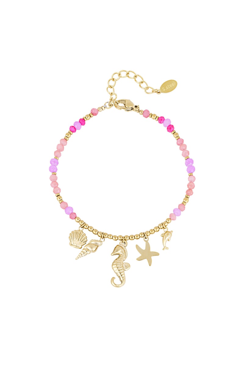 Armband dolphin dream - Fuchsia