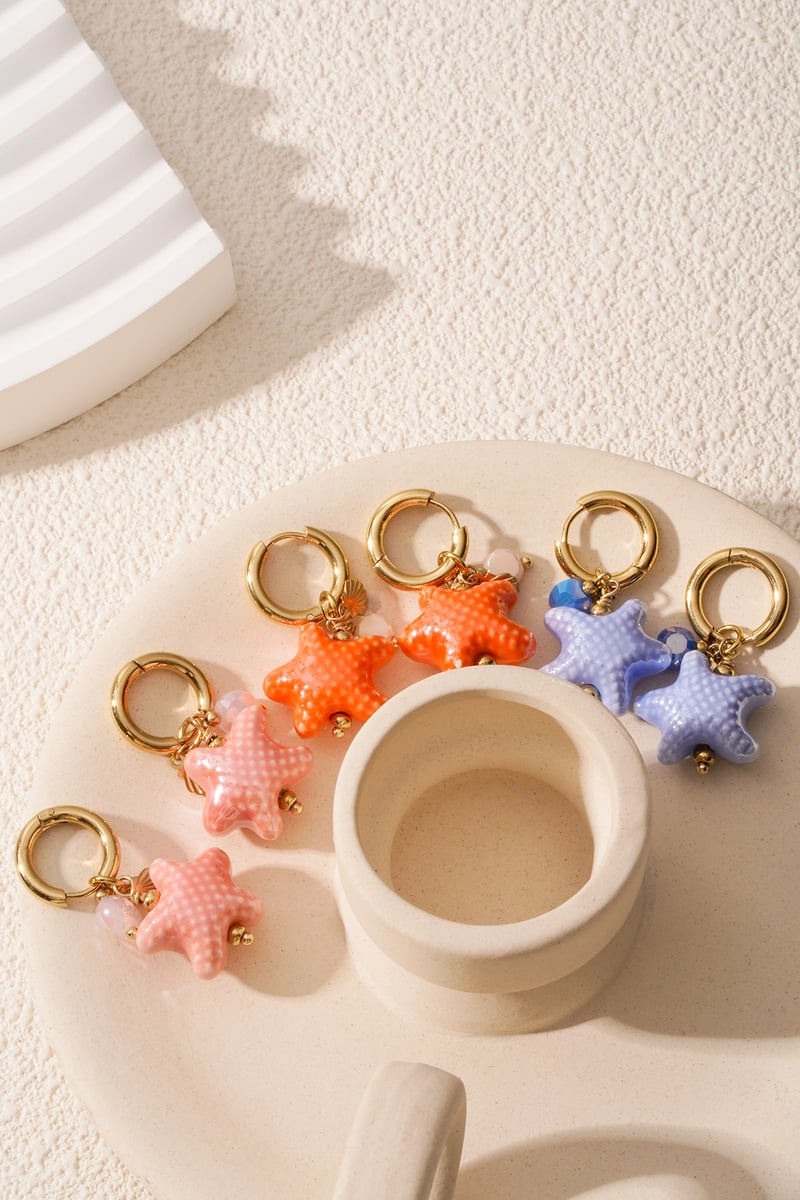 starry oorbellen - blauw & 