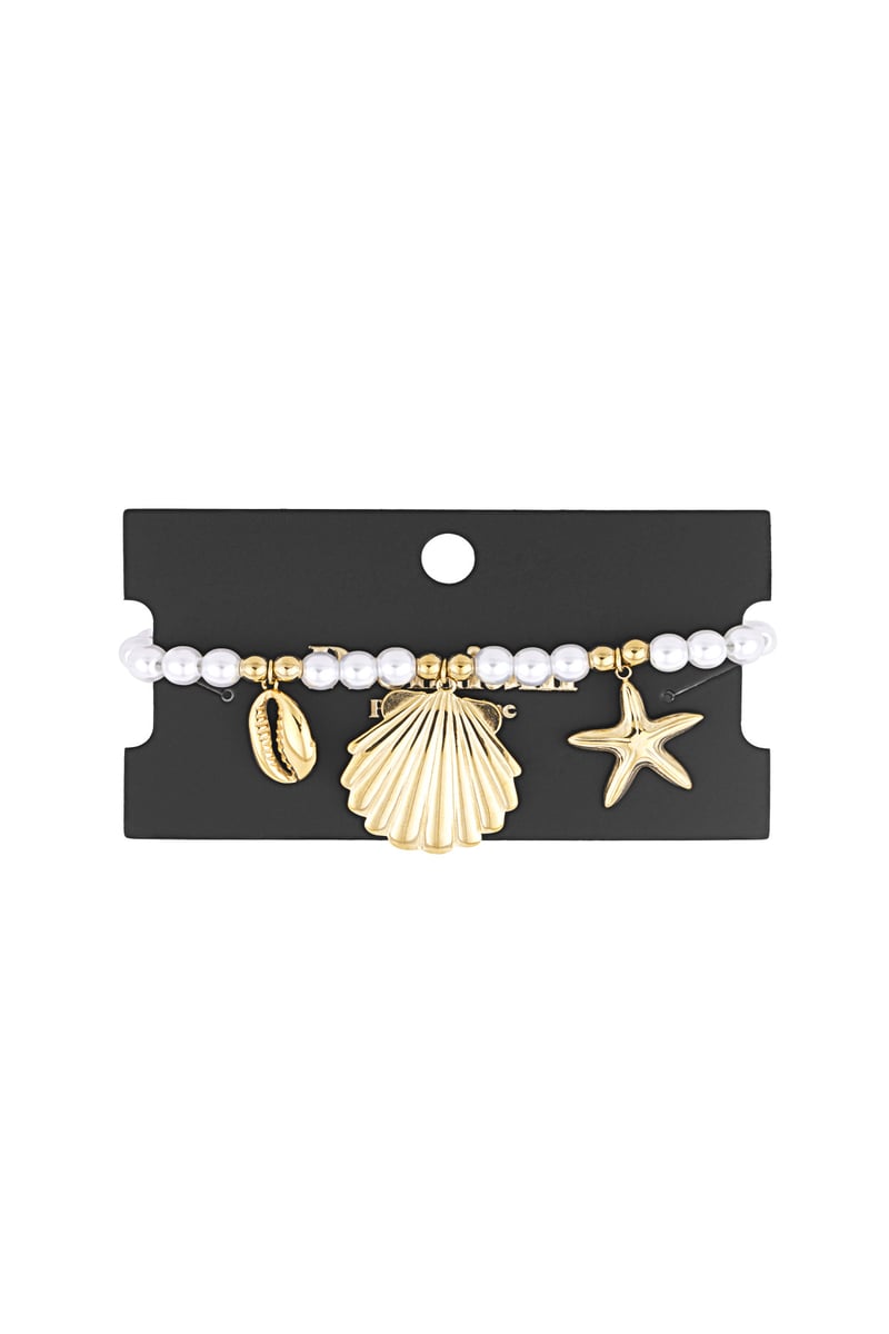 parel armband met zeebedels