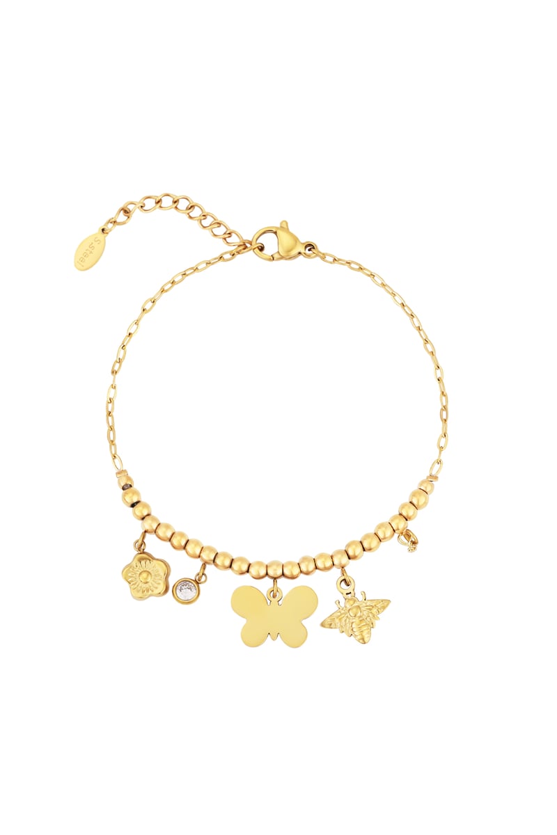 Butterfly Bliss Armband - Goudkleur