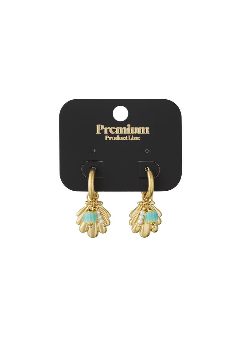 Schelp oorbellen - Goudkleur