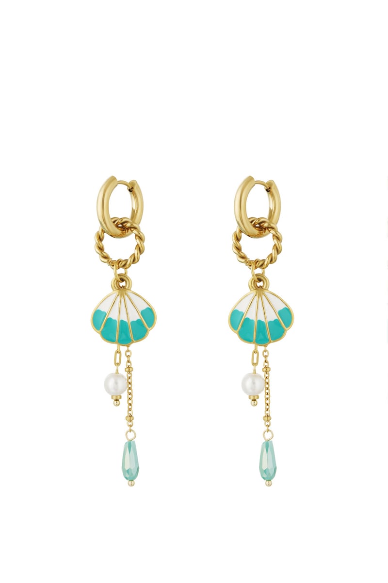 grote schelp oorbellen