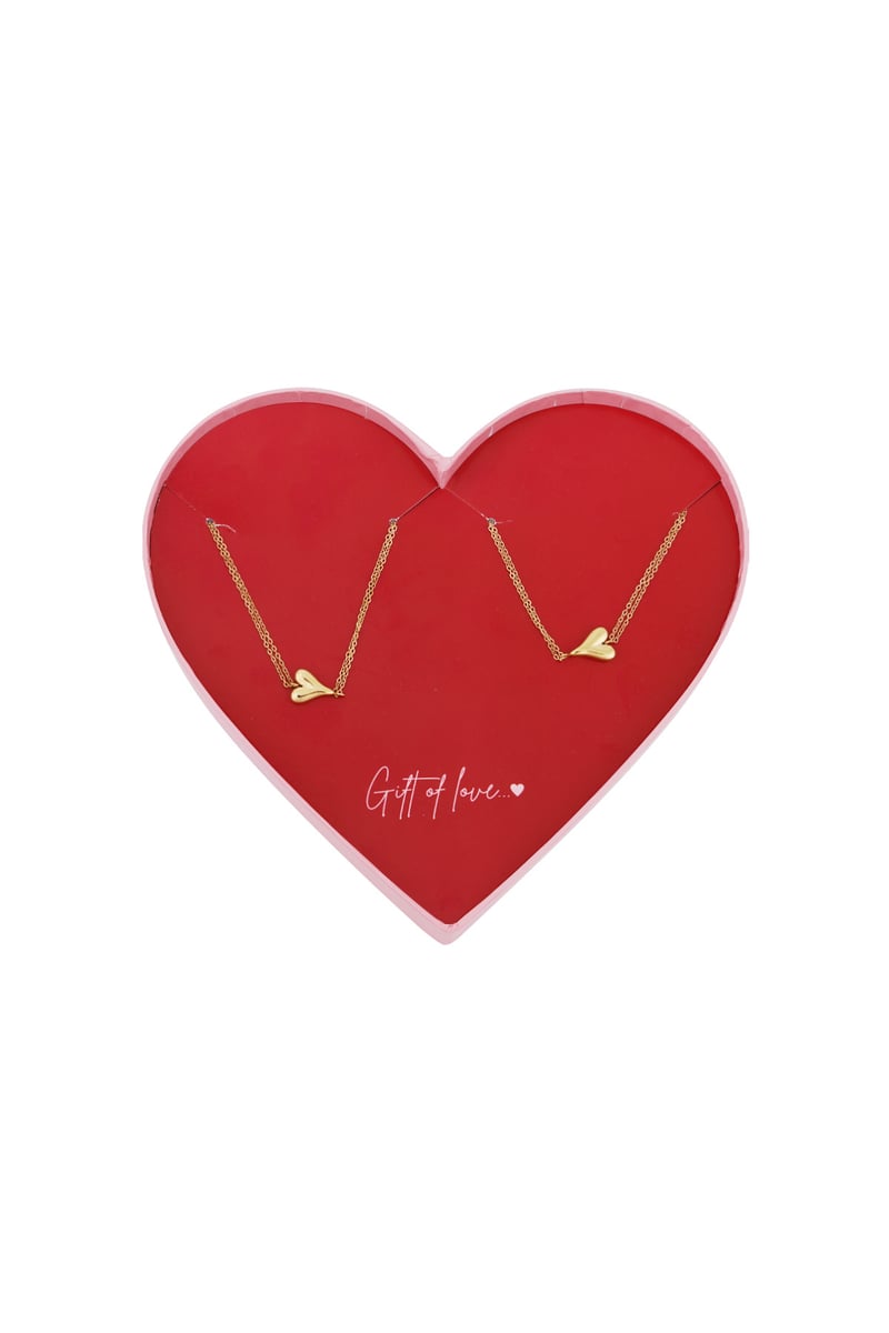 gift of love stainless steel hartjes armbanden