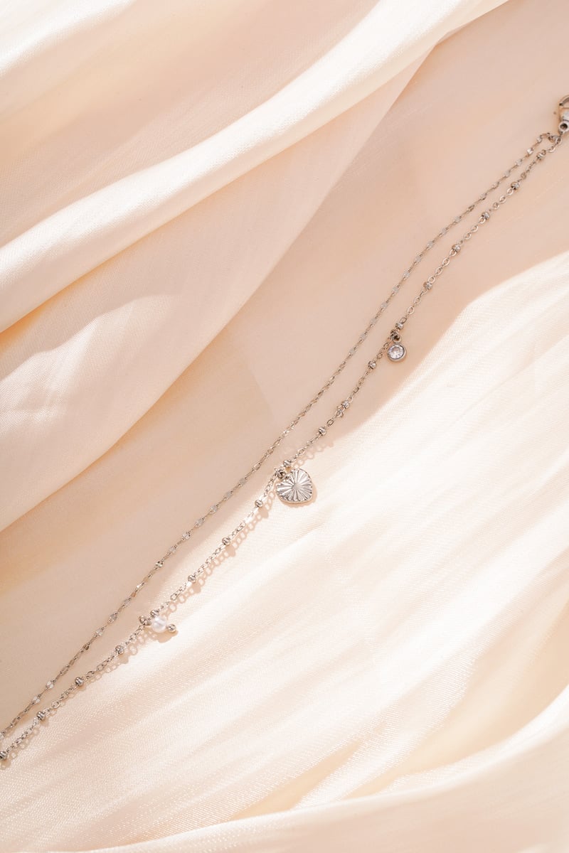 Love Love Love Armband - Zilverkleur