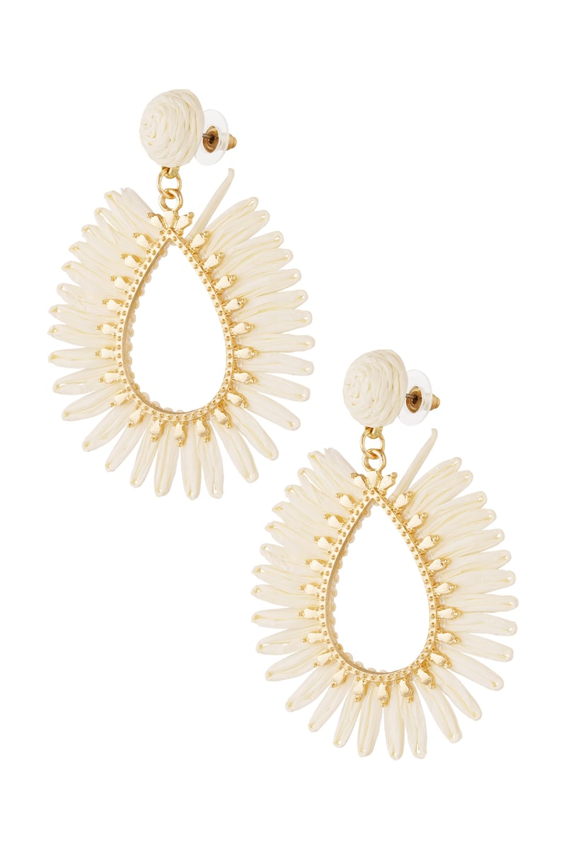 Lente Vibes Oorbellen - Gebroken Wit