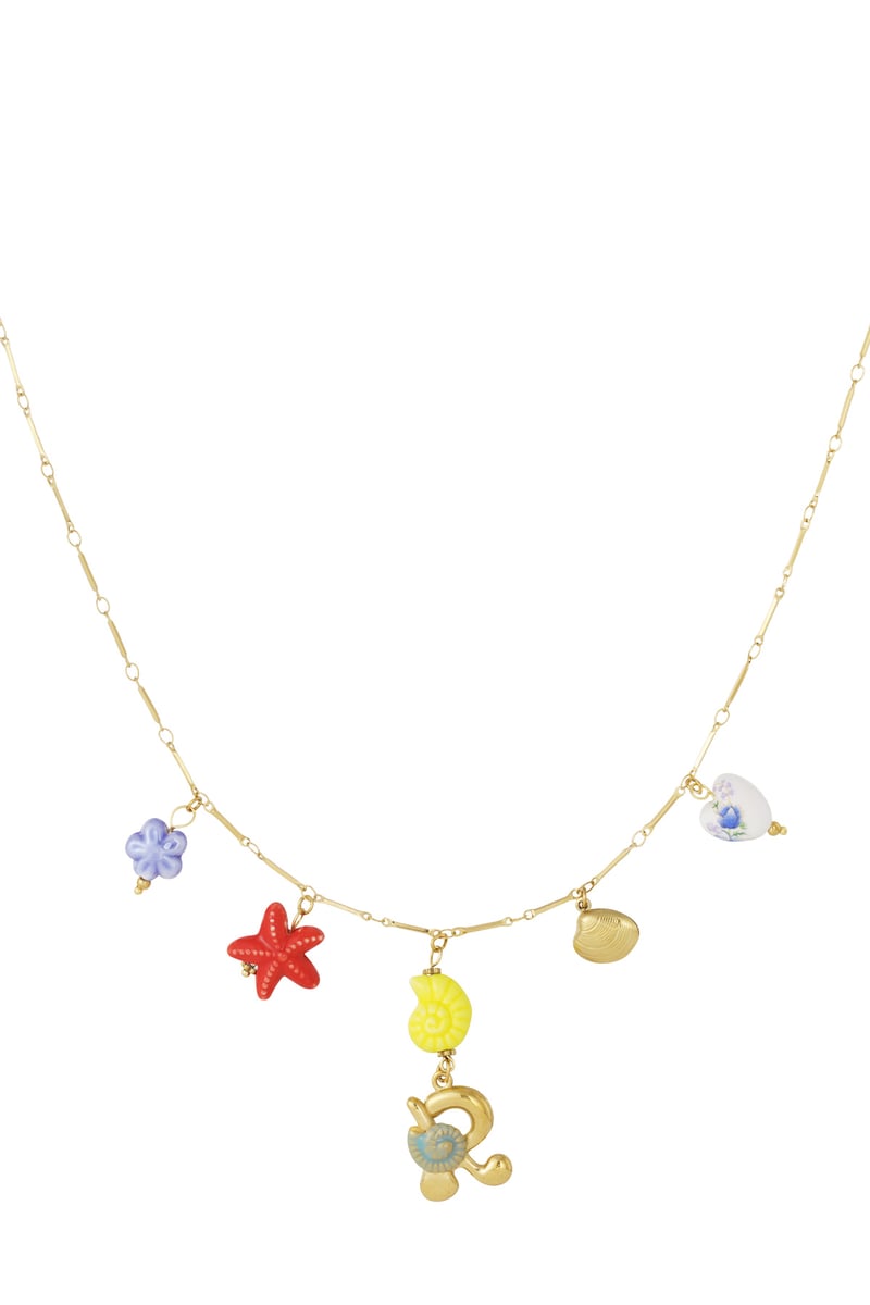 Happy Initials ketting met bedels