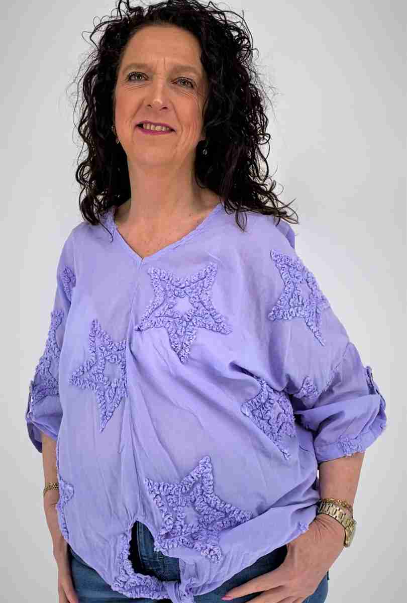 knoop V hals shirt
