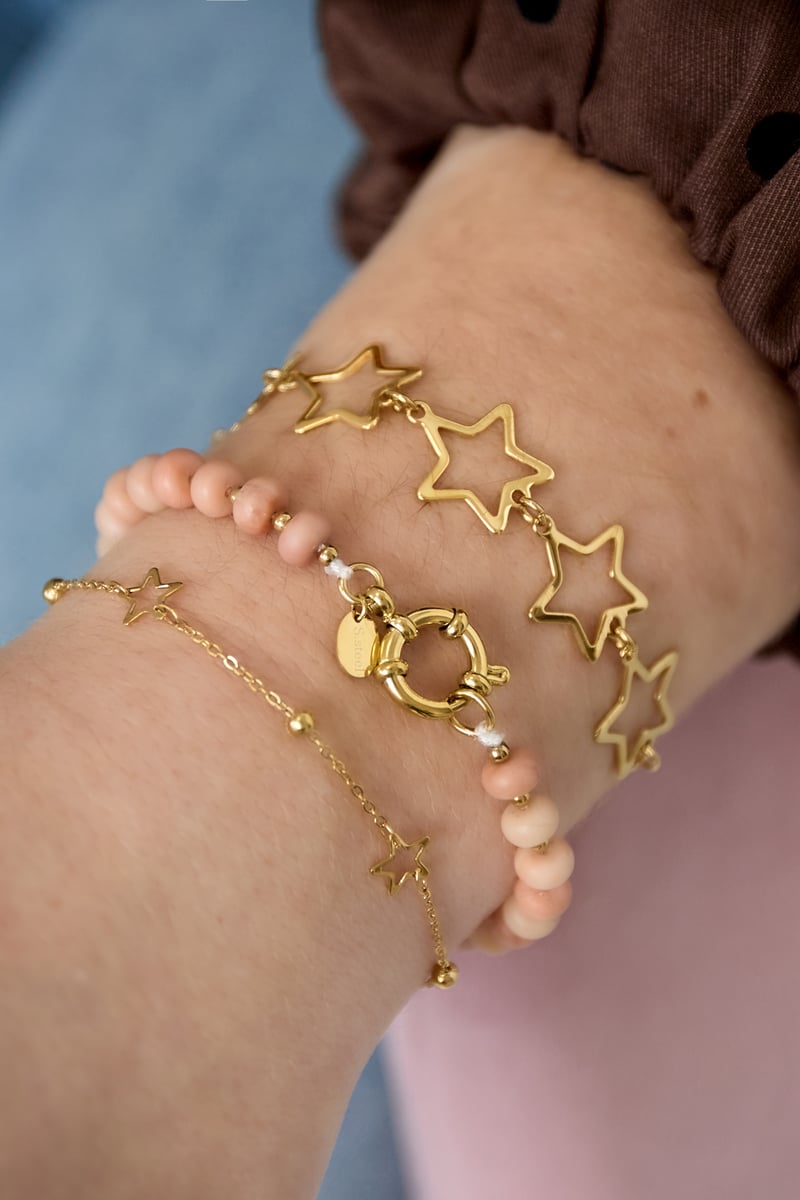 Roestvrijstalen kettingarmbanden Ster Casual Dagelijks Eenvoudig Serie Damessieraden