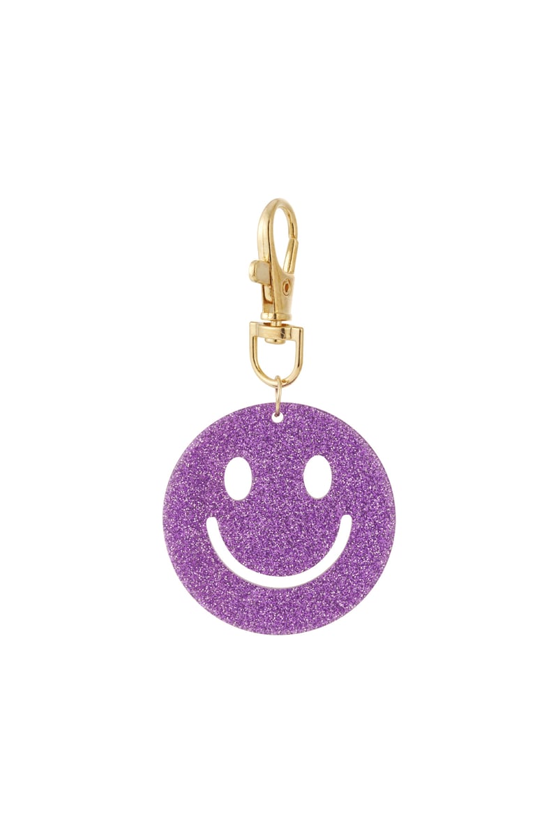 Keep Smiling sleutelhanger - wit