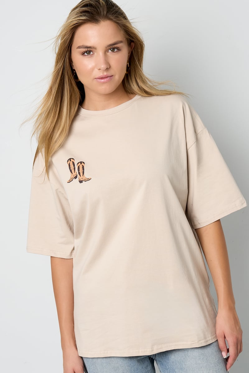 T-shirt Cowboylaarzen
