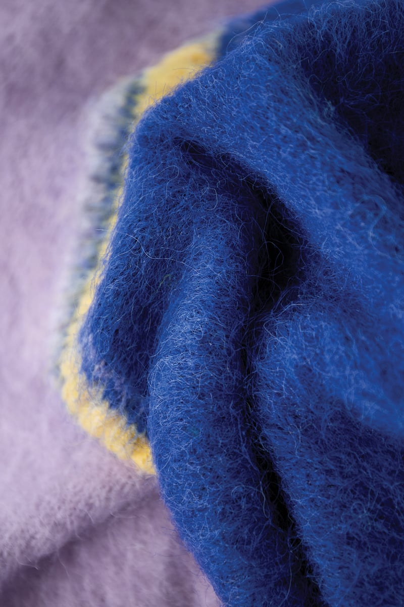 Sportieve gebreide V-hals