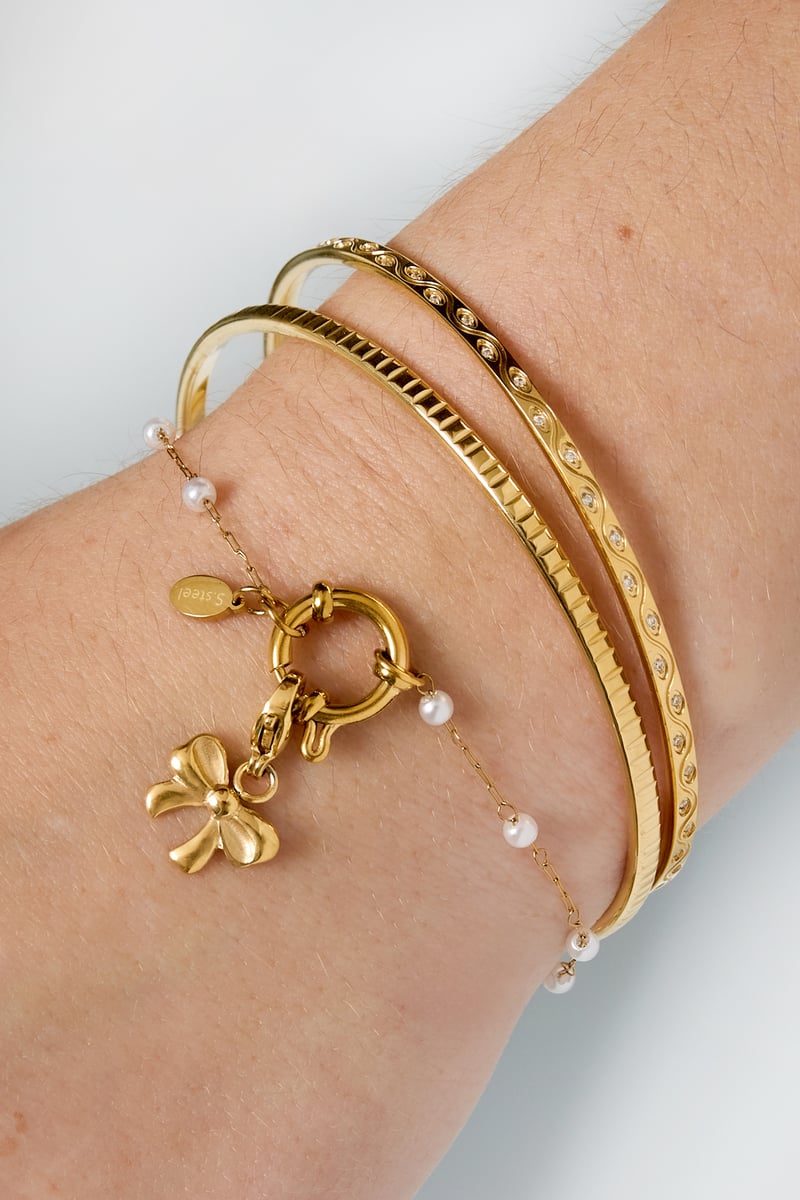 Armbanden van roestvrij staal, geometrisch, casual, dagelijks, eenvoudig, serie, damessieraden