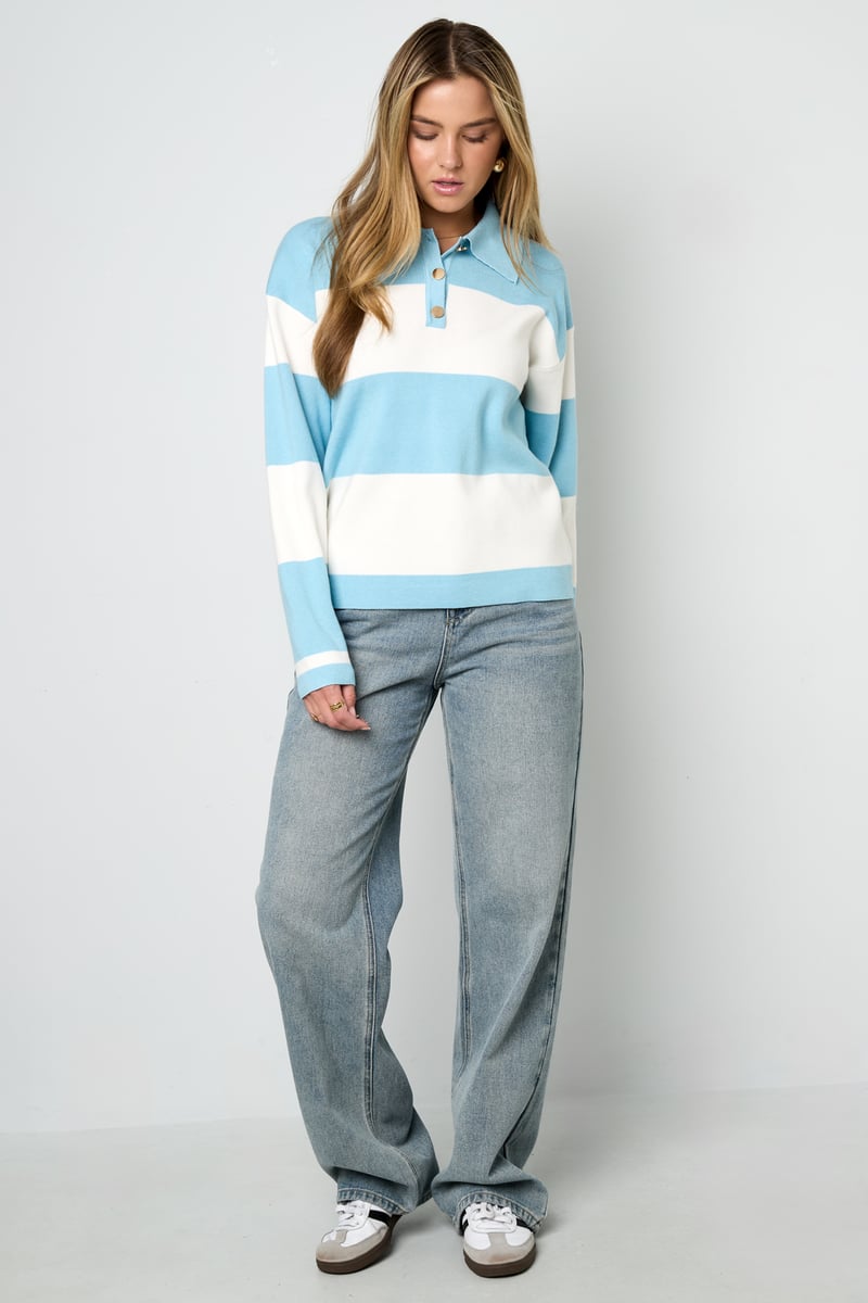 Gebreide truien Strepen Casual Herfst/Winter