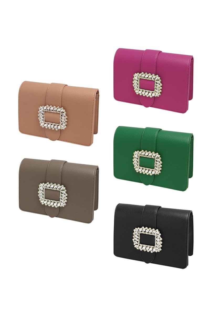 Tas gesp classy - donkerbruin