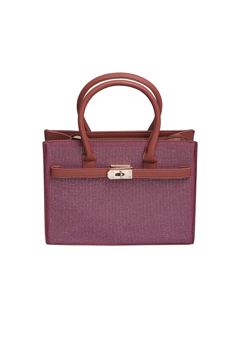 Handtas slot strass - fuchsia