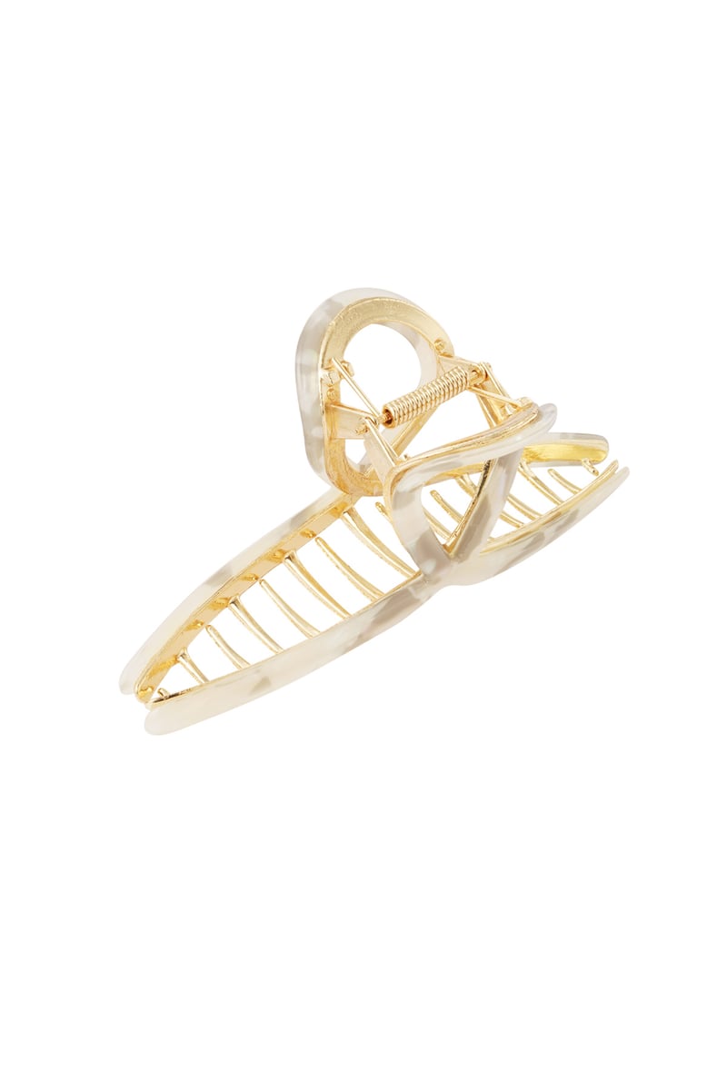 Haarclip krul marble - grijs