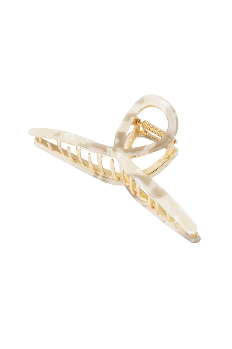 Haarclip krul marble - grijs