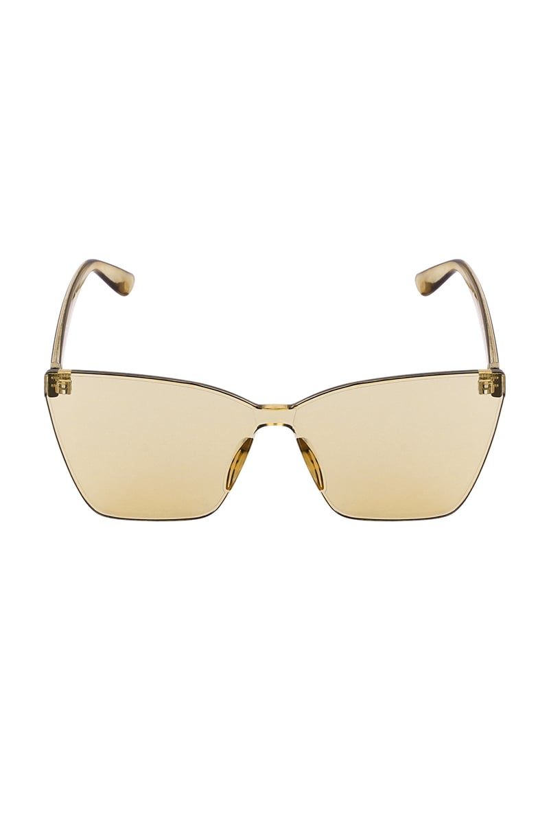 Eenkleurige daily zonnebril - beige