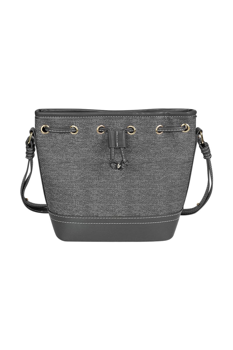 Denim bucket bag -  donkerblauw