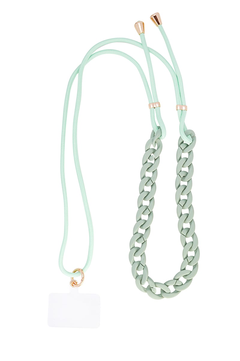 Geschakeld telefoonkoord - mint