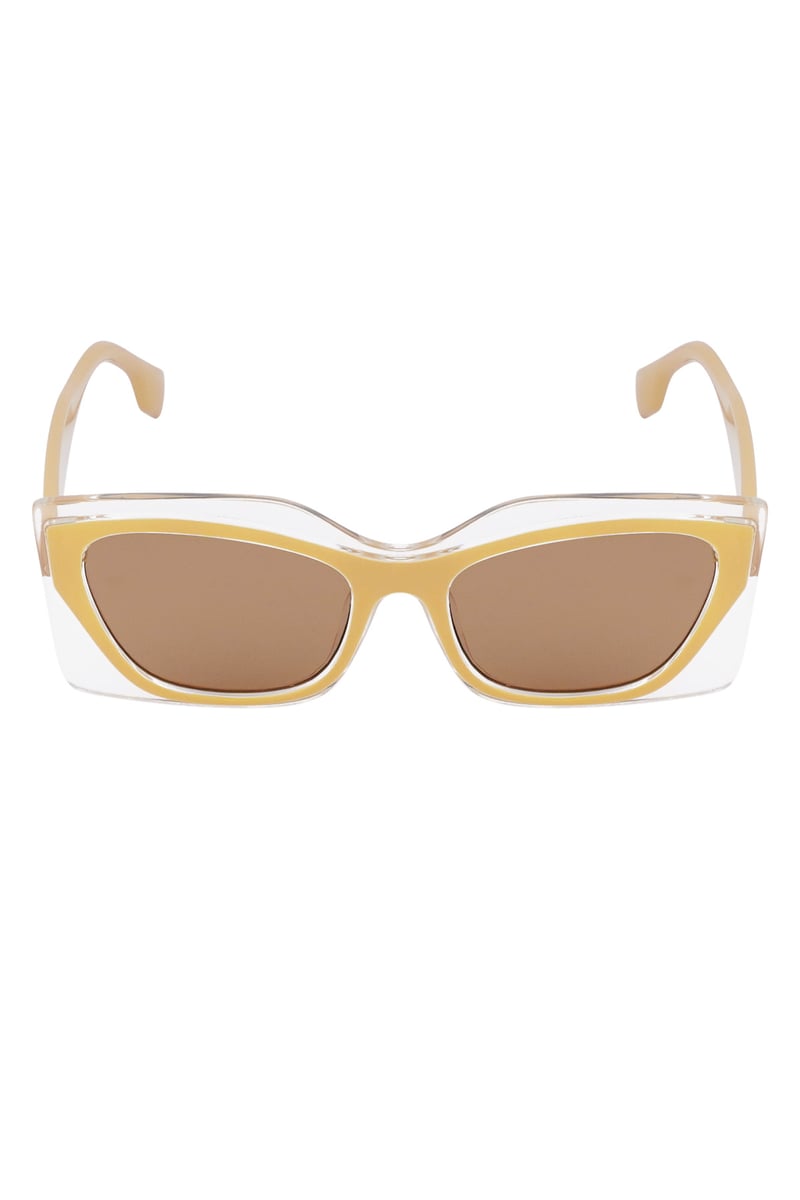 Dubbel frame zonnebril - oranje 