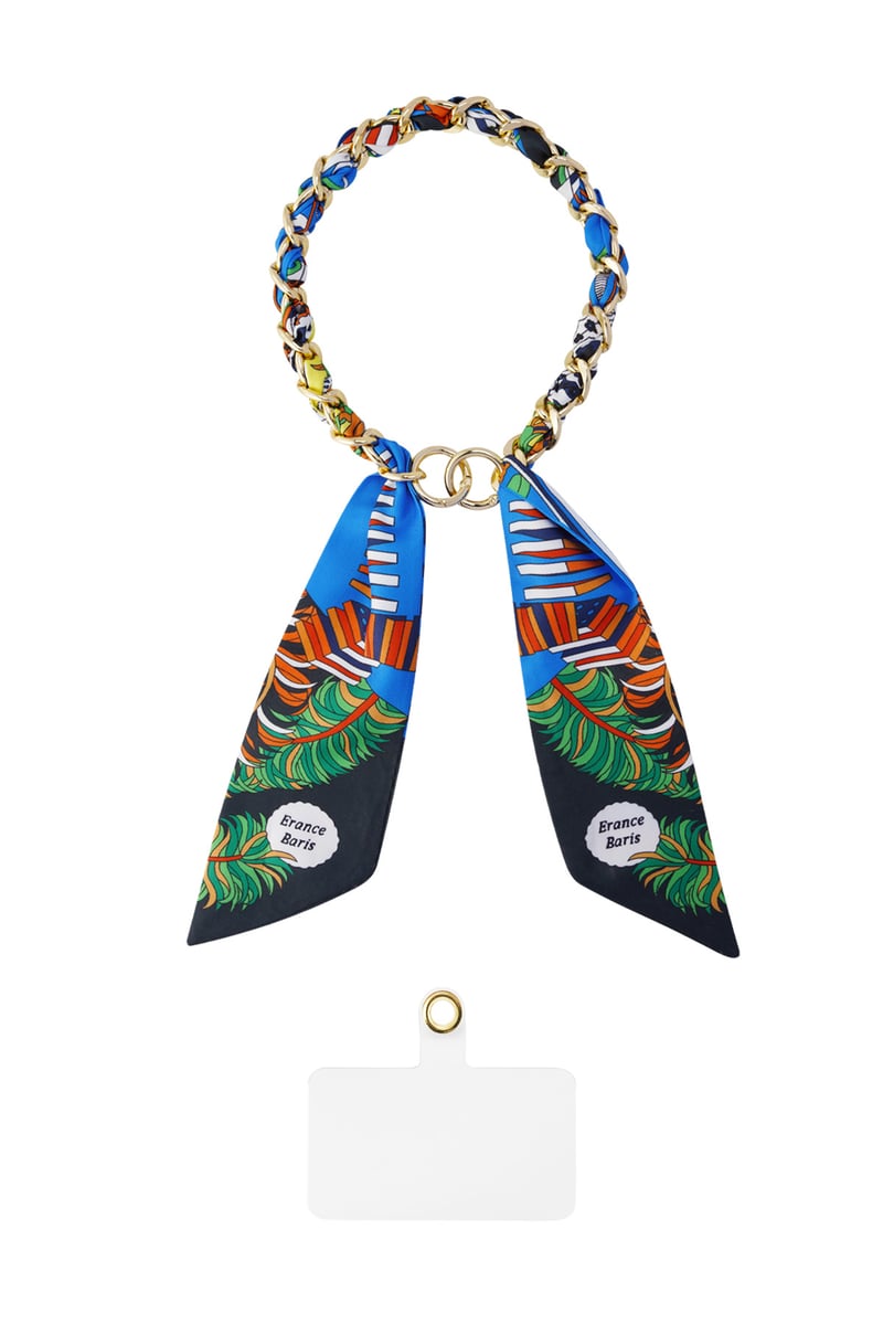 Telefoonketting satijnen sjaal - multi