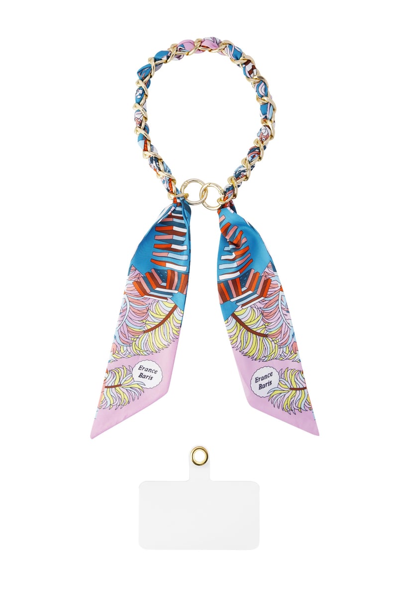 Telefoonketting satijnen sjaal - multi