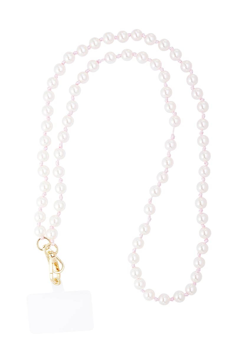 Telefoonkoord pearl addiction - roze