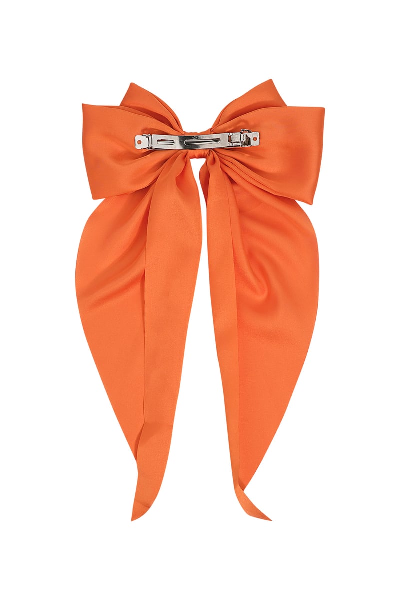 Grote haarclip met satijnen strik