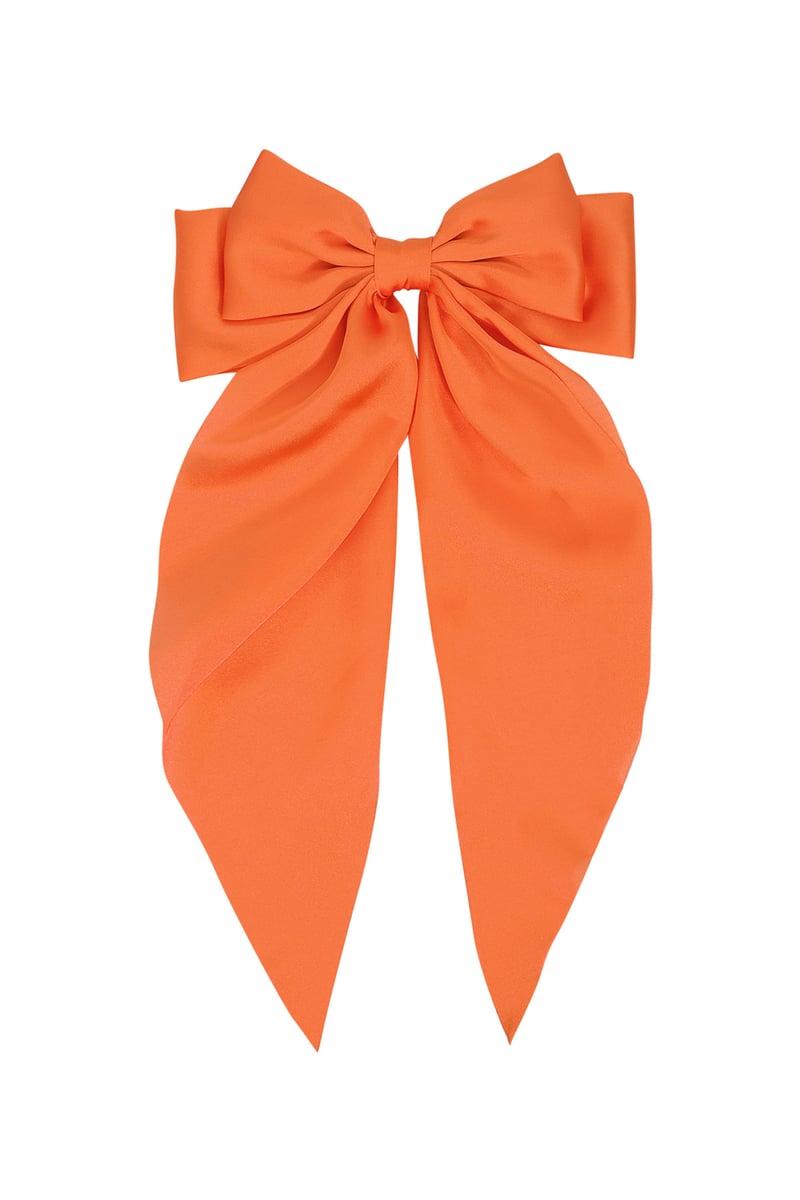 Grote haarclip met satijnen strik