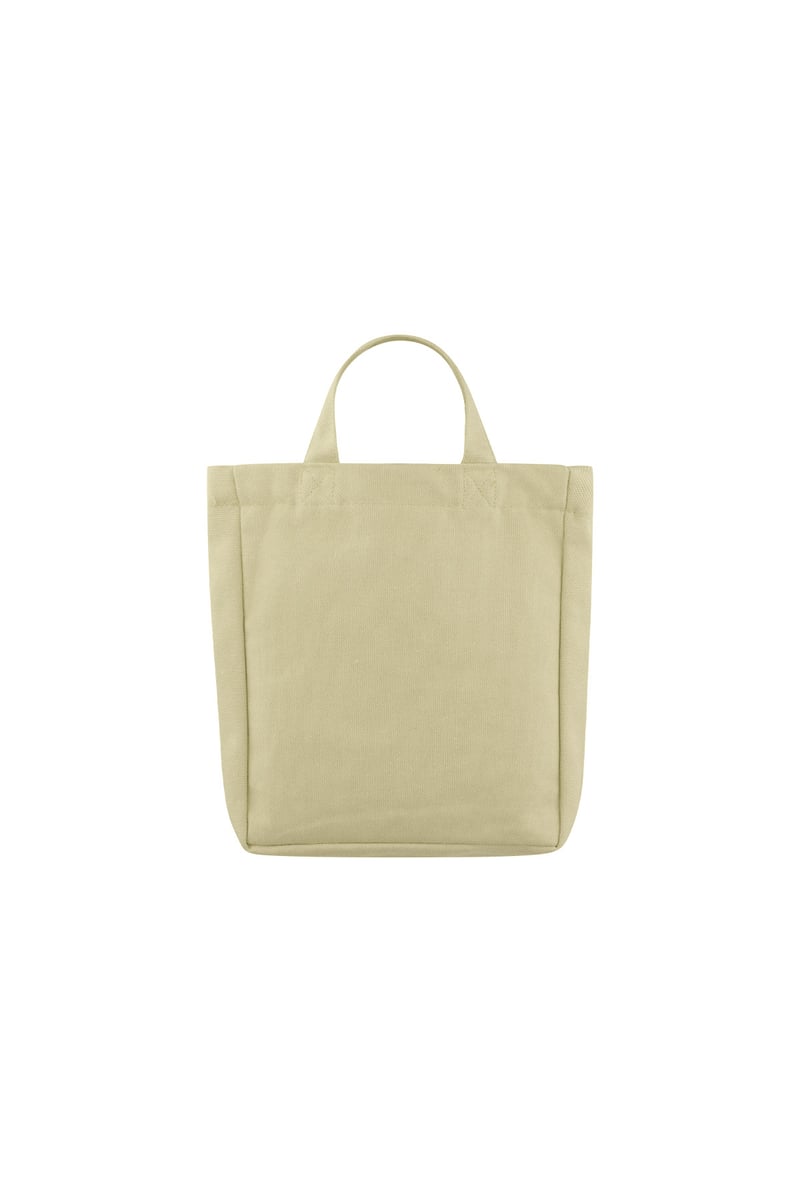 Kleine canvas tas love - beige