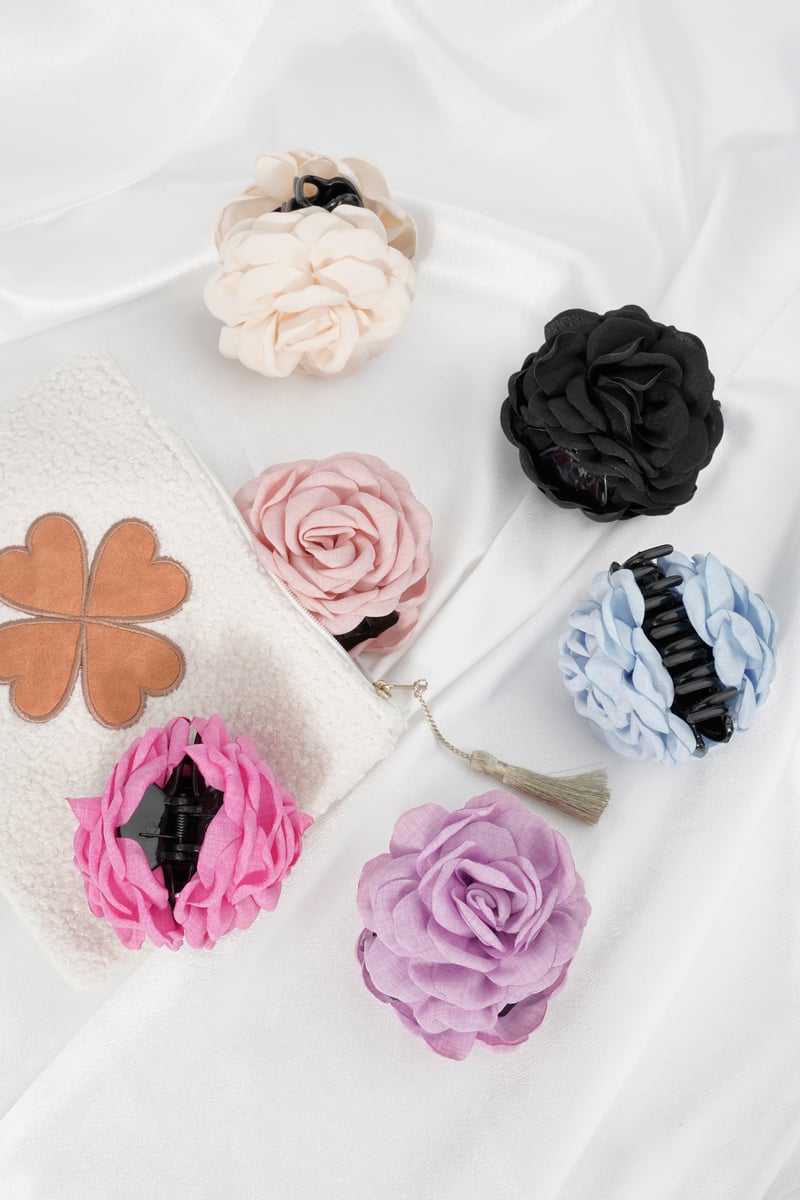 Roos haarclip - lila