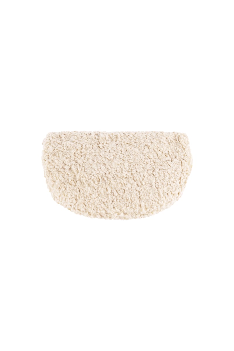 Basic teddy tas - Gebroken wit