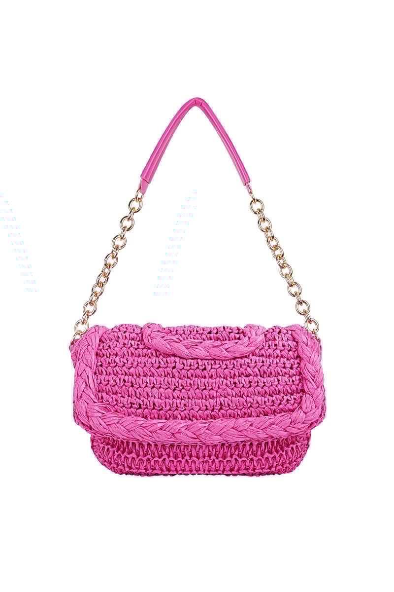 Schouder tas summer vibe - Fuchsia