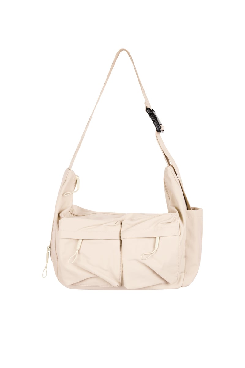 Crossbody tas met vakjes - beige