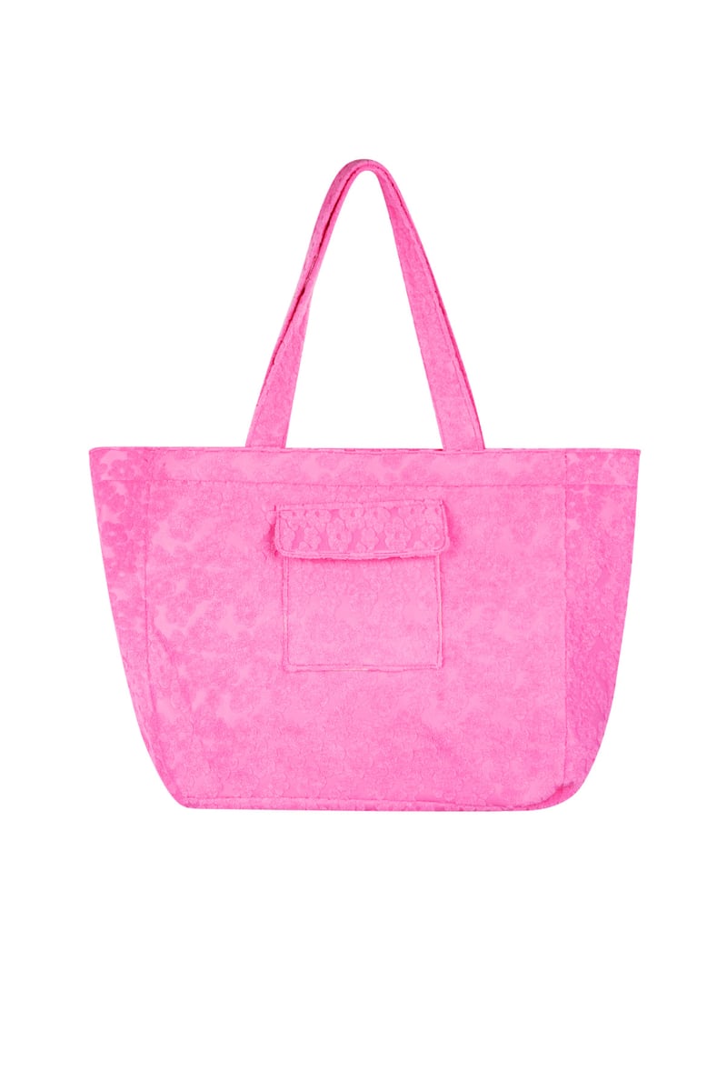 Grote flower girl tas - Roze
