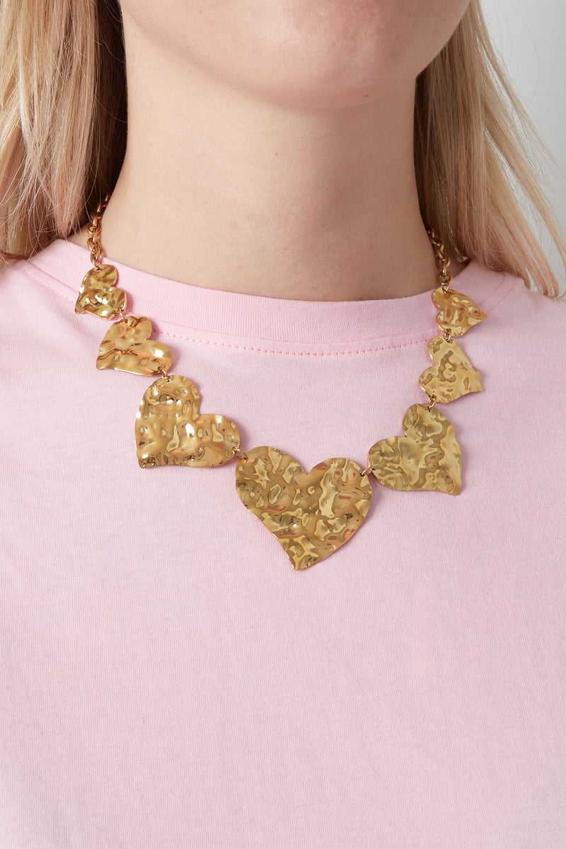 Roestvrijstalen kettingen met hart, casual, eenvoudige serie, damessieraden