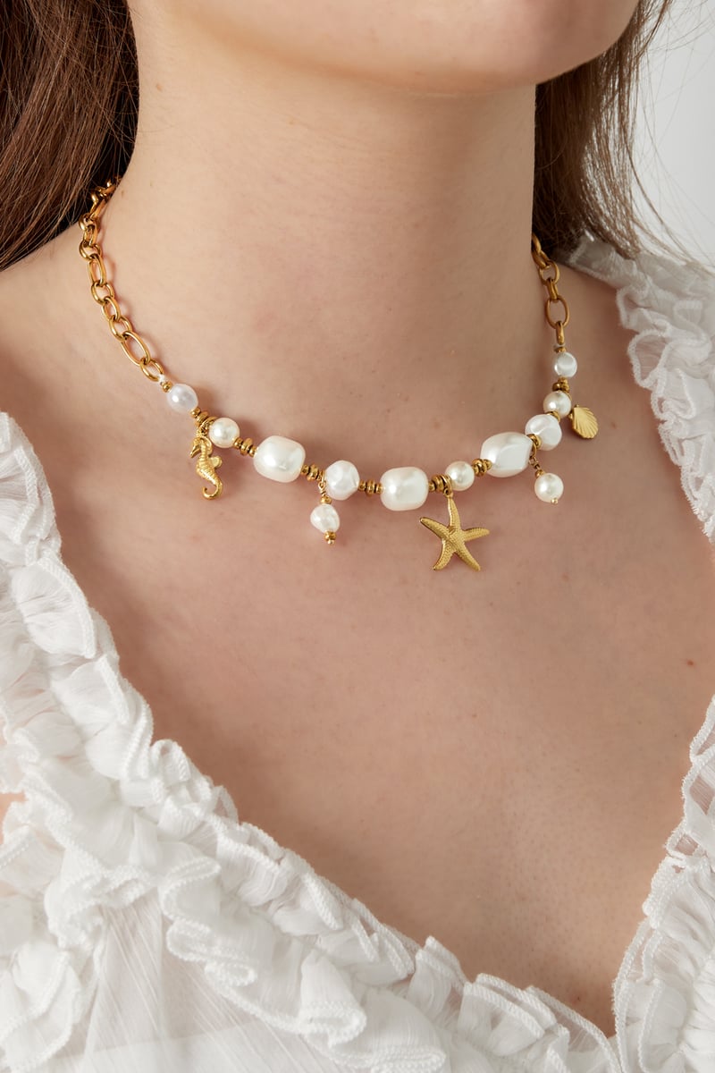 Marine Organism Ketting - Goudkleur
