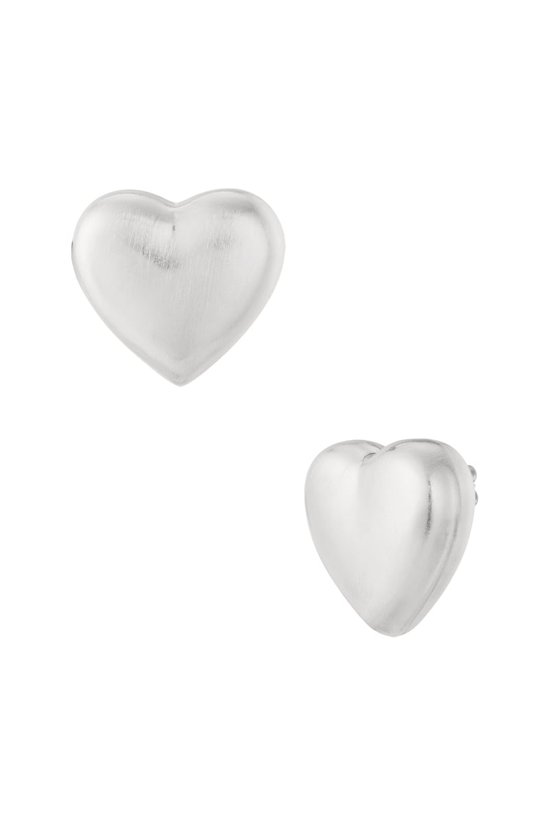 Zachte hartvormige oorbellen