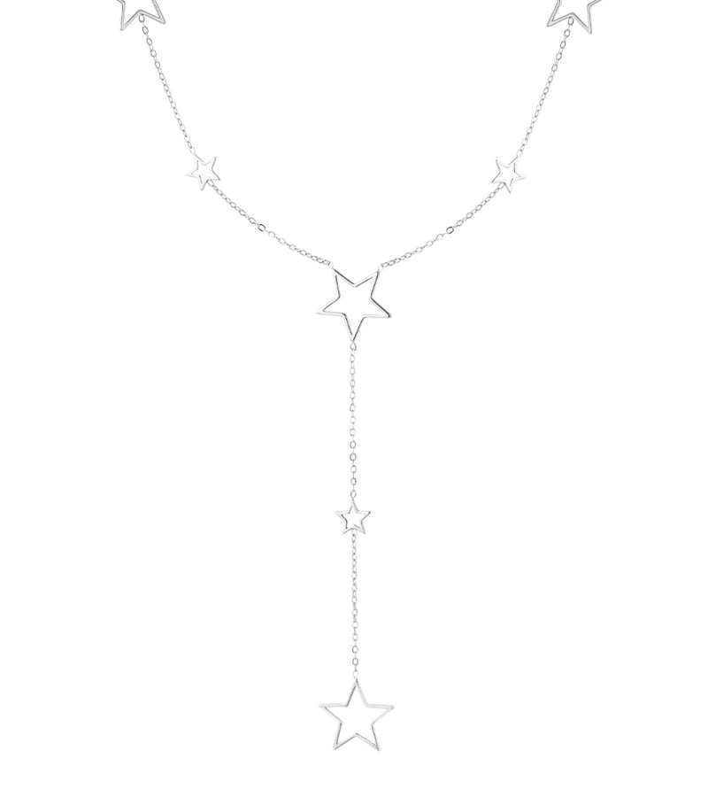 lange ketting met verschillende sterren bedels