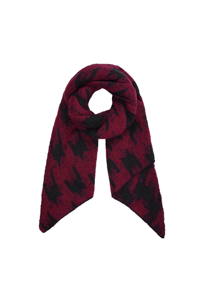 Wintersjaal Rood Polyester
