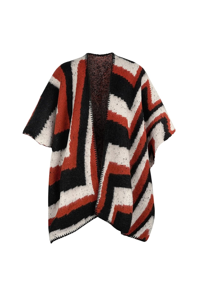 Omslagdoek organische print - oranje