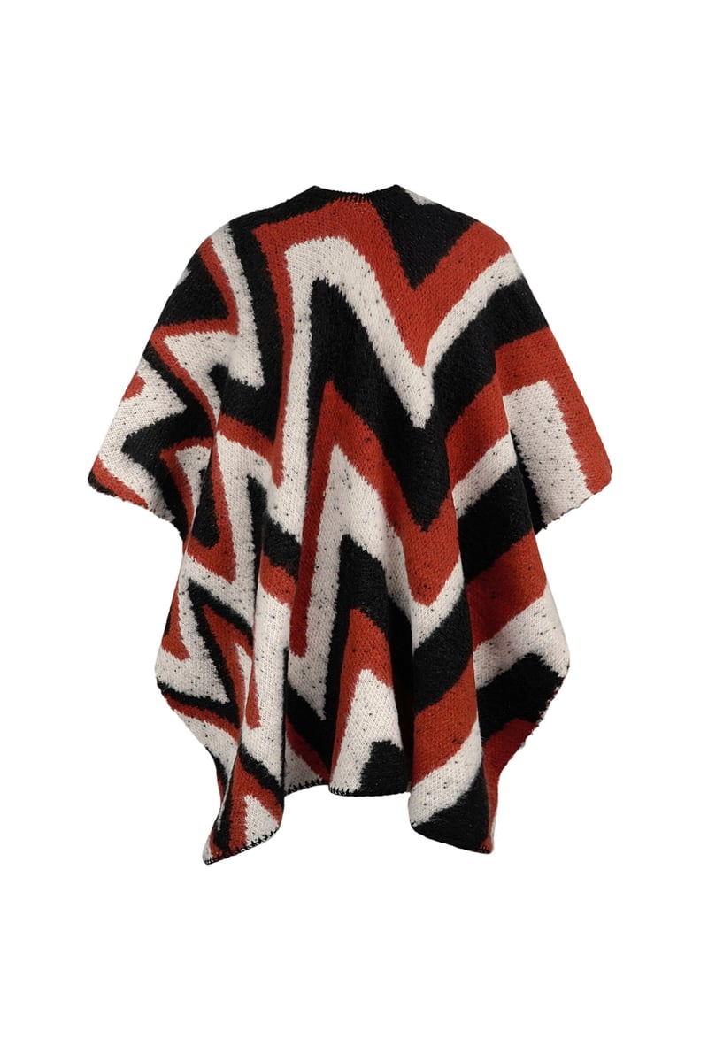 Omslagdoek organische print - oranje