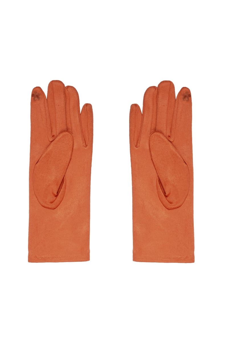 Handschoenen steentjes - oranje