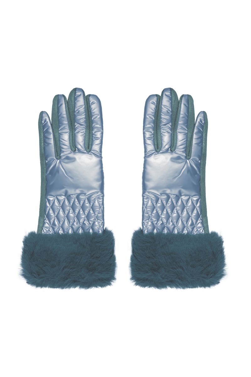 handschoenen stiksels met faux fur
