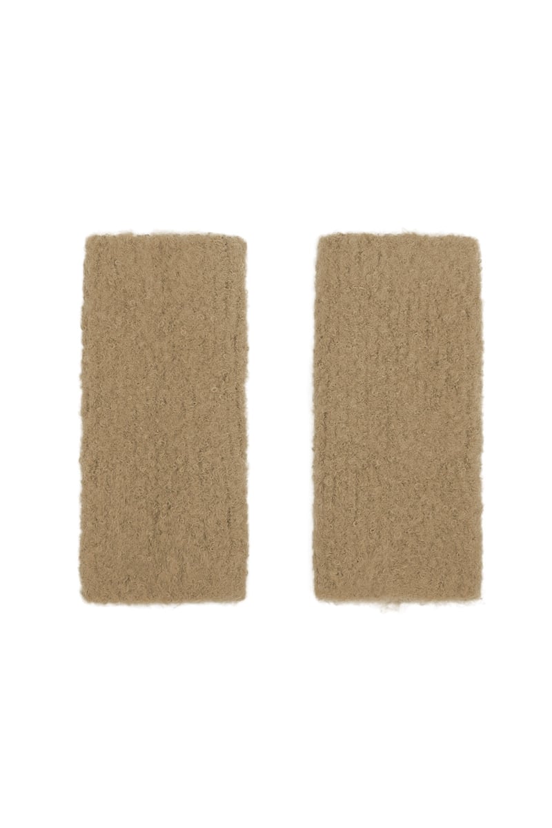 Handschoenen met gat - camel