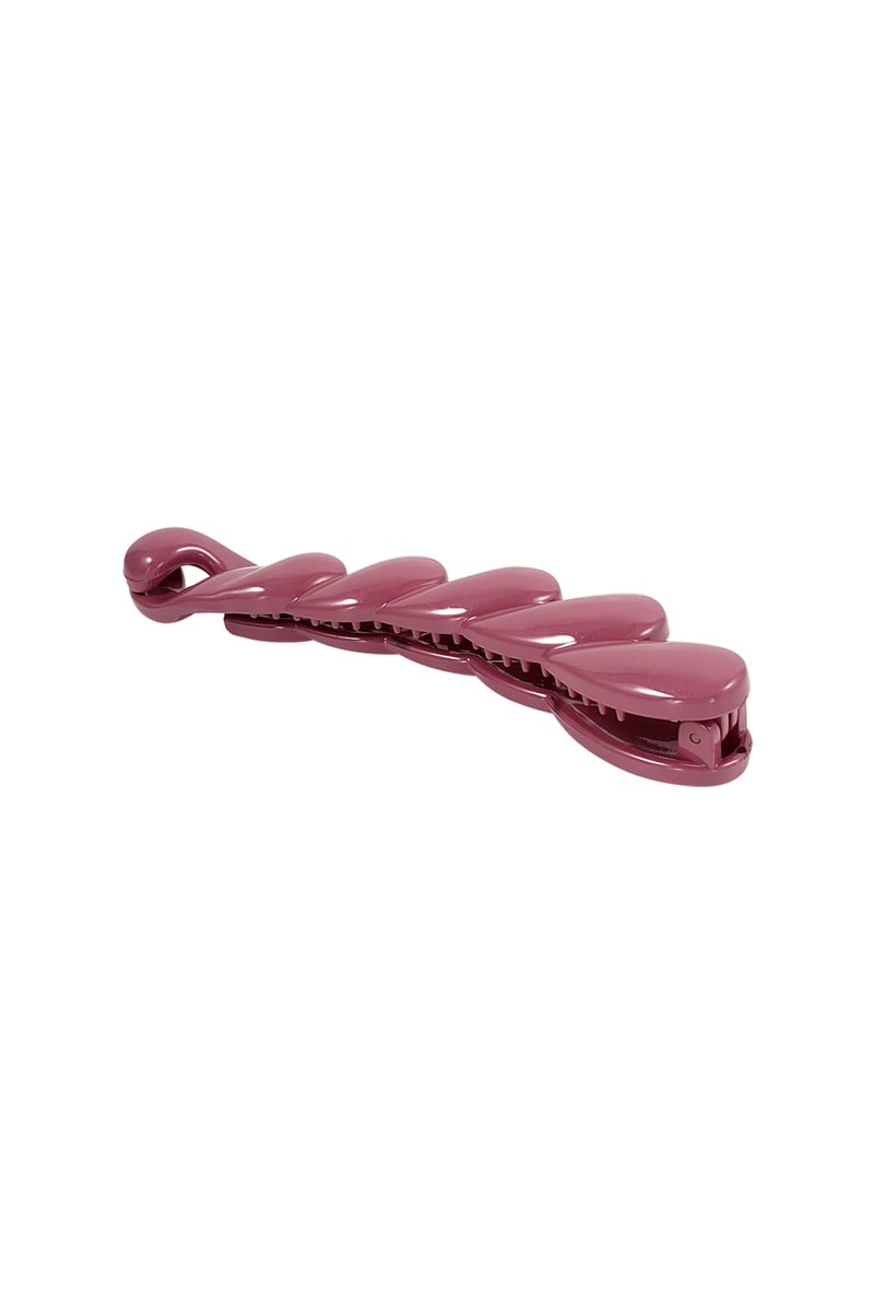Haarclip vlecht - fuchsia