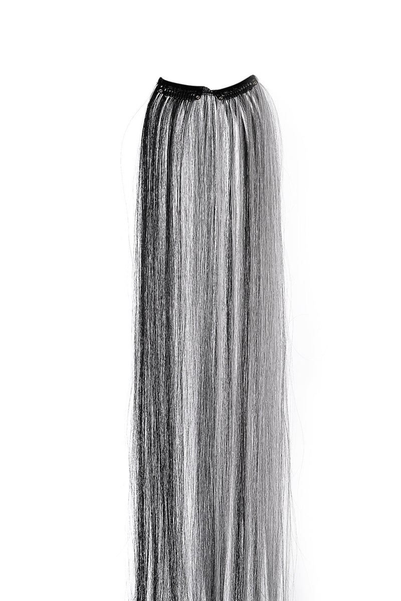 Single clip in just for u - zwart / wit