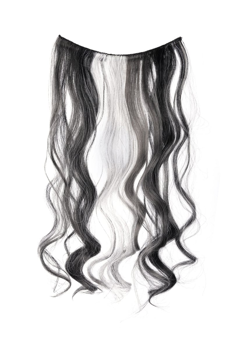 Clip in beach day - zwart / wit