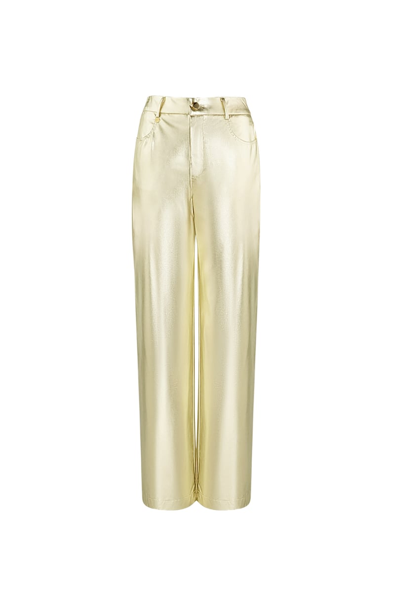 metallic broek